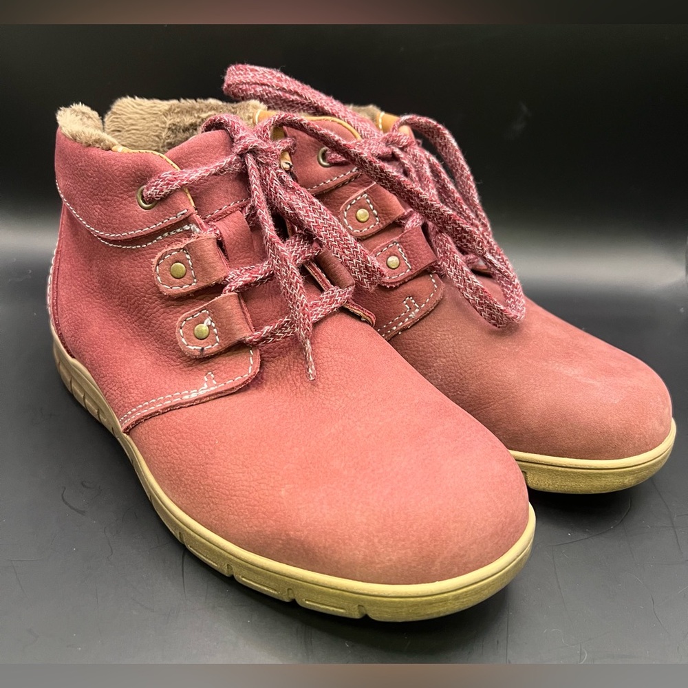Cosyfeet-Megan Womens Extra Roomy Ankle Boots- Size: 7, New, Color:Damson(Mauve)